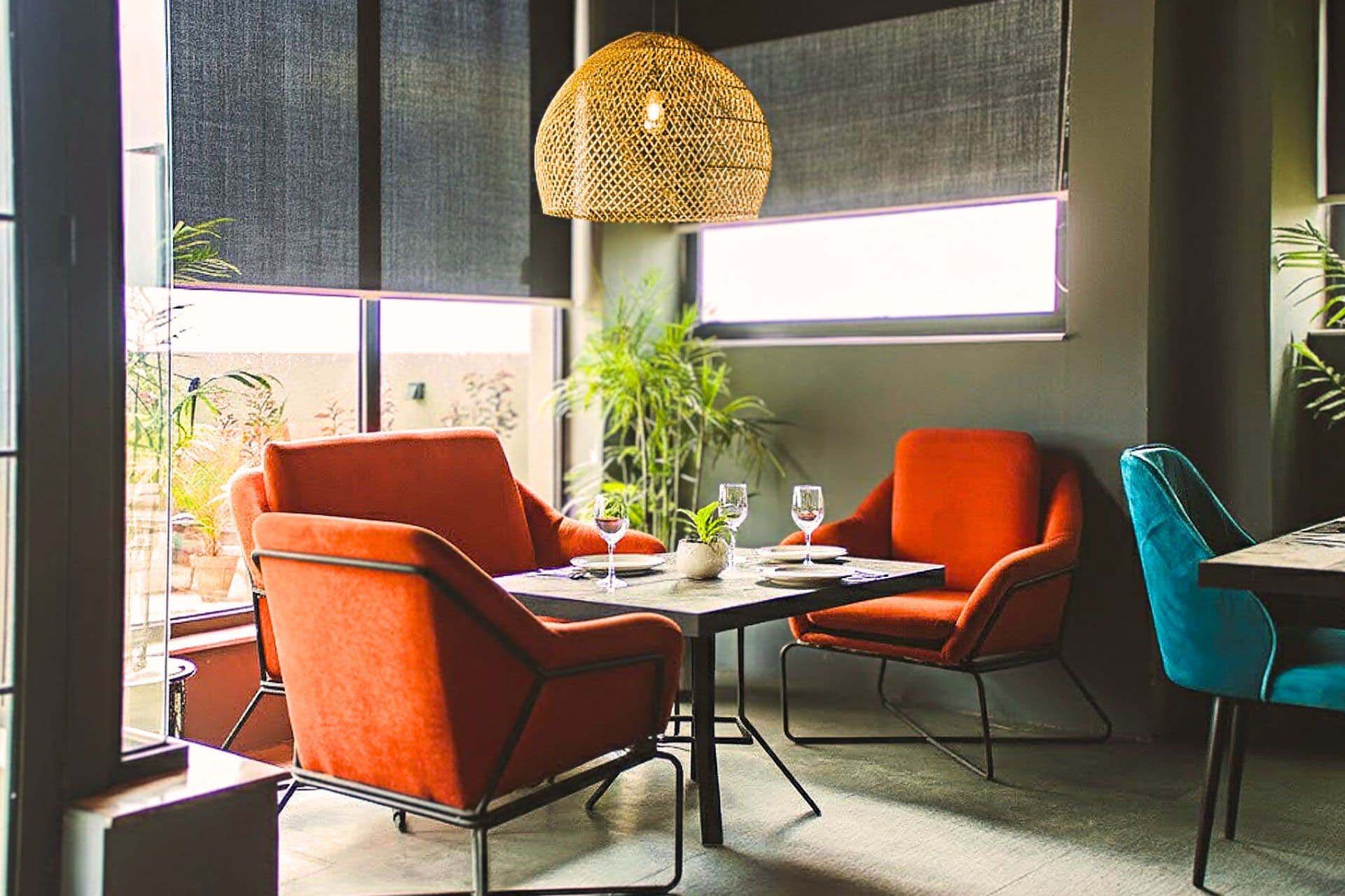 cozy seating at little tree cafe rawalpindi