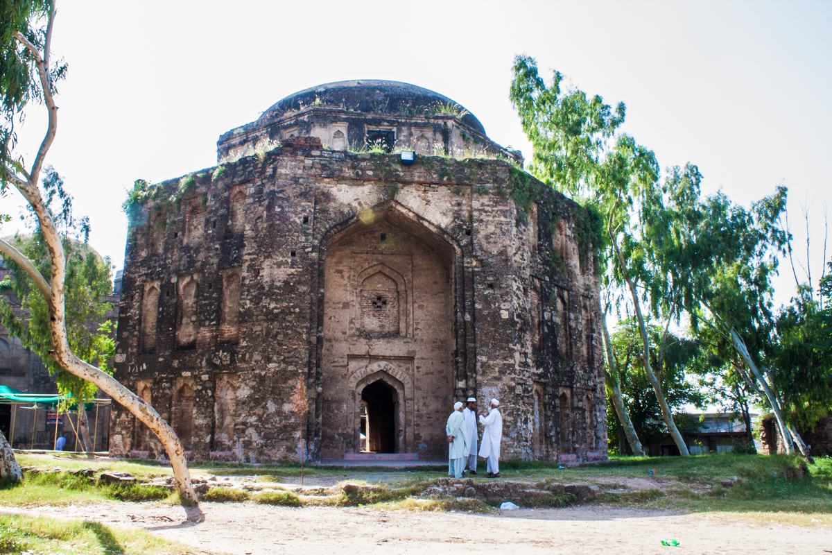 The octagonal domed tomb of Sultan Sarang Khan inside Rawat Fort near Rawalpindi.