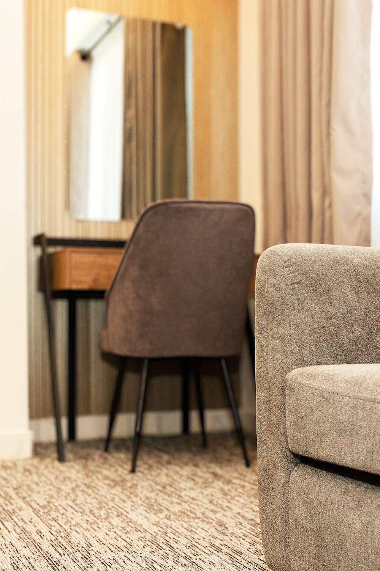 King Room mobile view showing study table and majority of room at LEORK Hotels Rawalpindi Islamabad